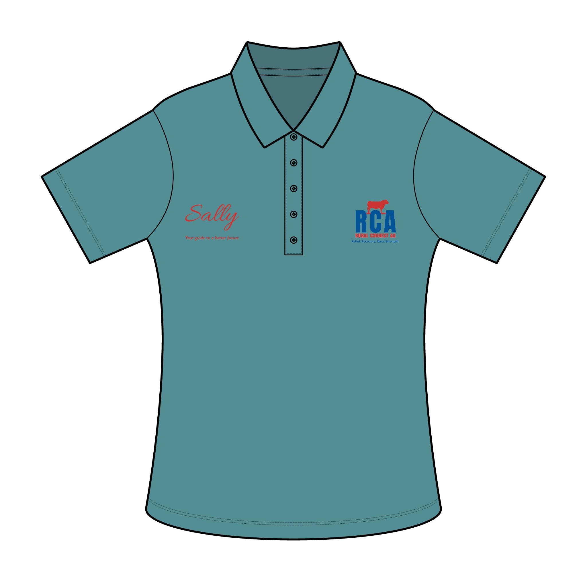 RCA Helping Farmers Getting Back Up and Running Polo Shirt