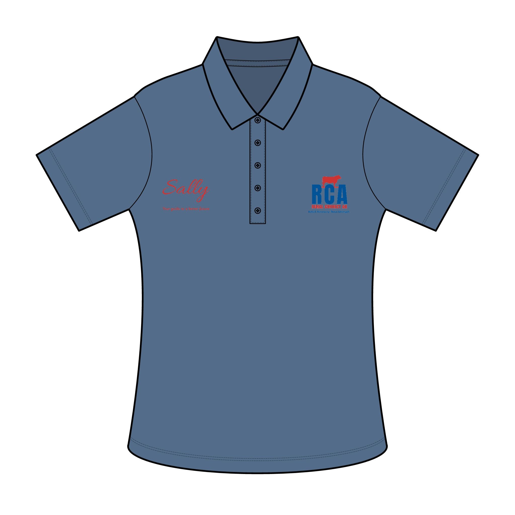 RCA Helping Farmers Getting Back Up and Running Polo Shirt