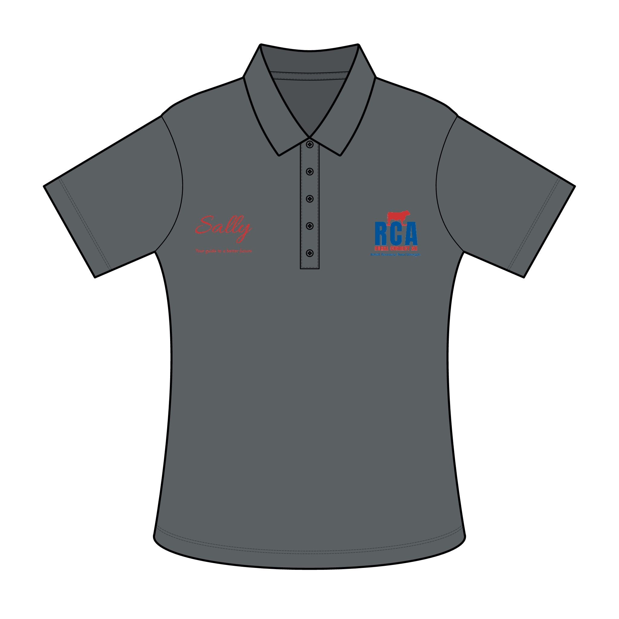 RCA Helping Farmers Getting Back Up and Running Polo Shirt
