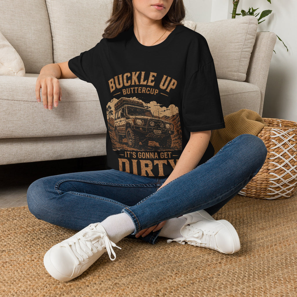 Buckle Up Buttercup Off-Road Truck T-Shirt — Vintage Adventure Tee Cogan & Co Clothing