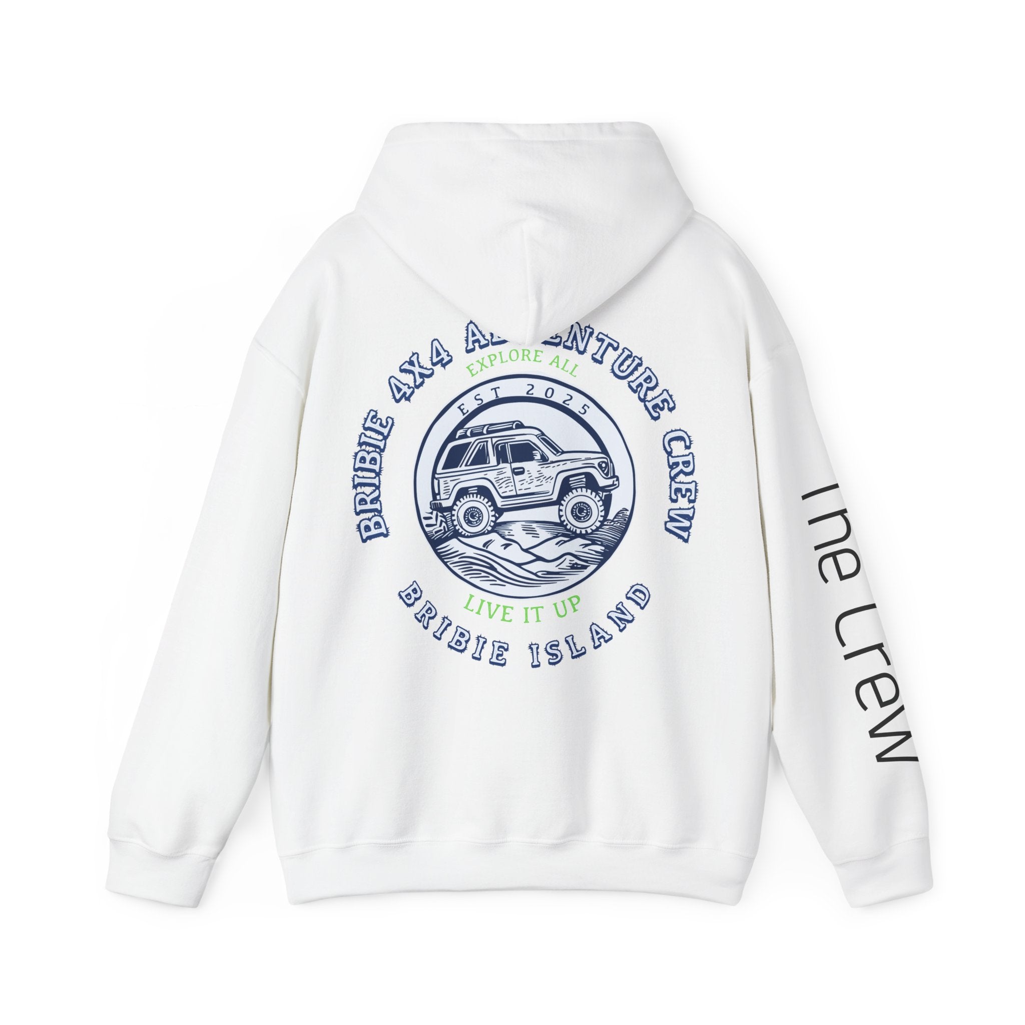 4x4 Adventure Crew Hoodie — Bribie Island Off-Road Jeep Sweatshirt