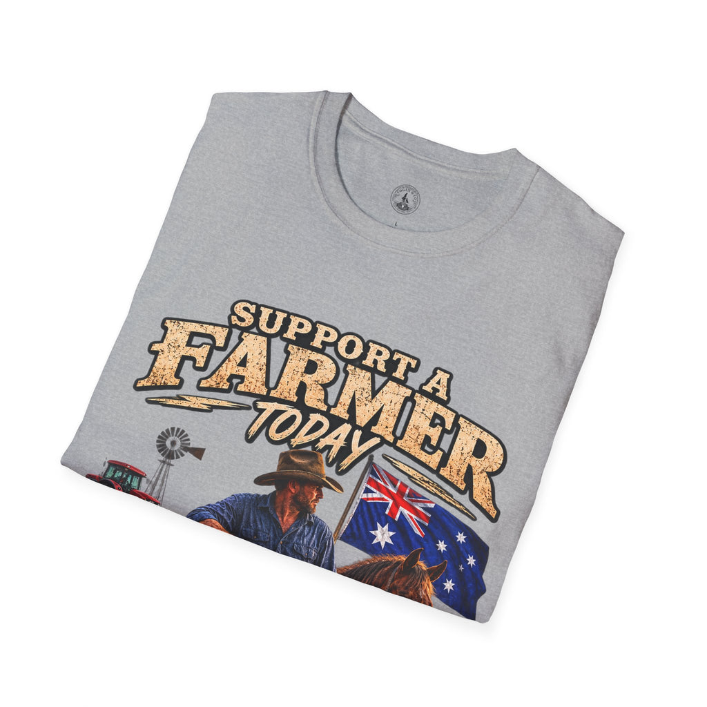 Support a Farmer Today T-Shirt – Australian Farmers Support Shirt