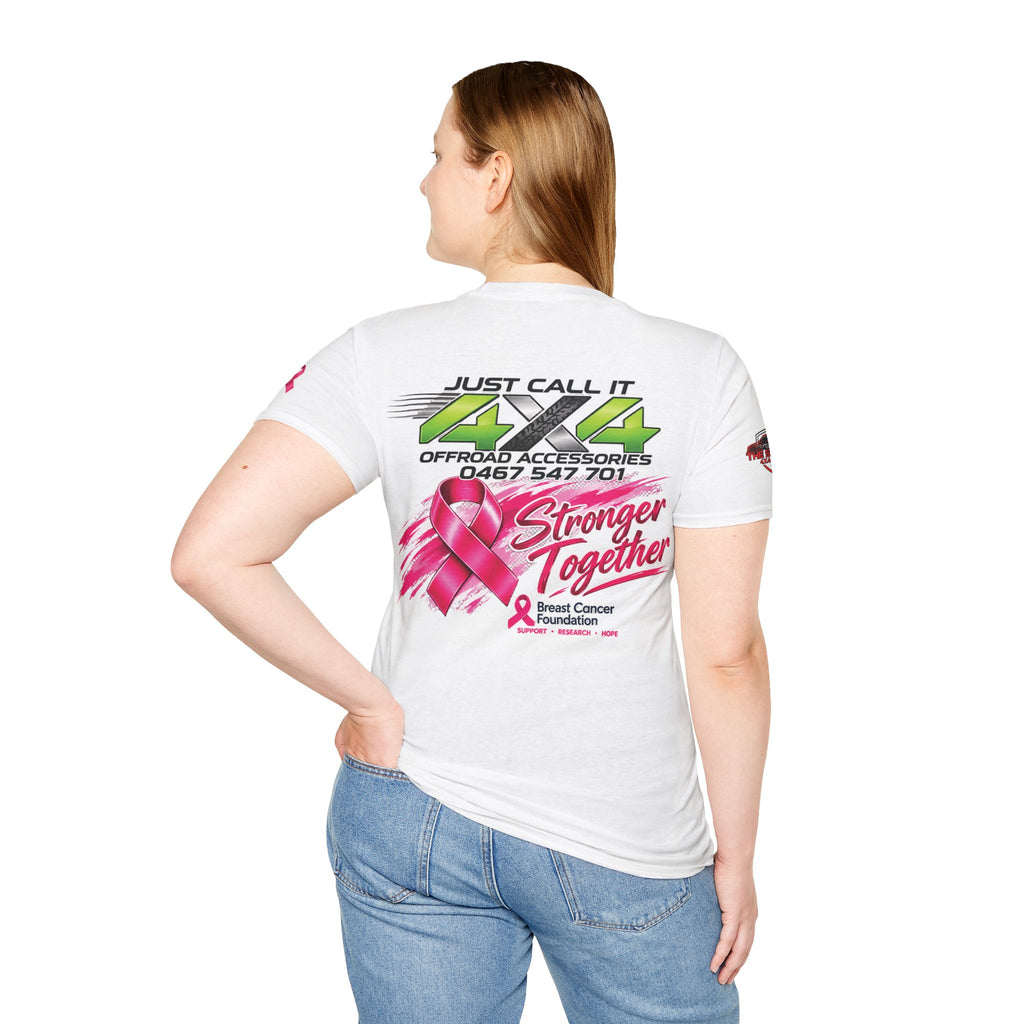 Just Call It 4x4 Stronger Together Breast Cancer Awareness T-Shirt