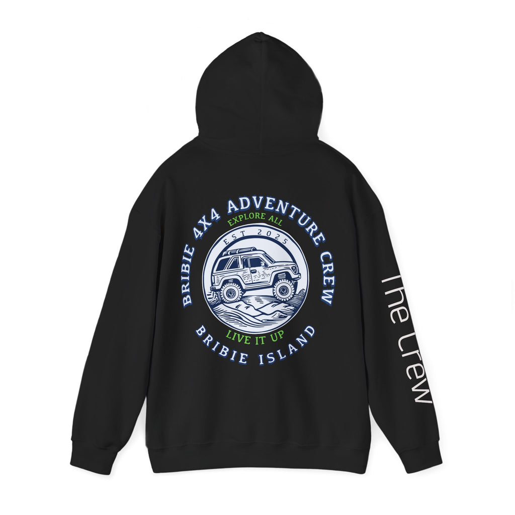 4x4 Adventure Crew Hoodie — Bribie Island Off-Road Jeep Sweatshirt