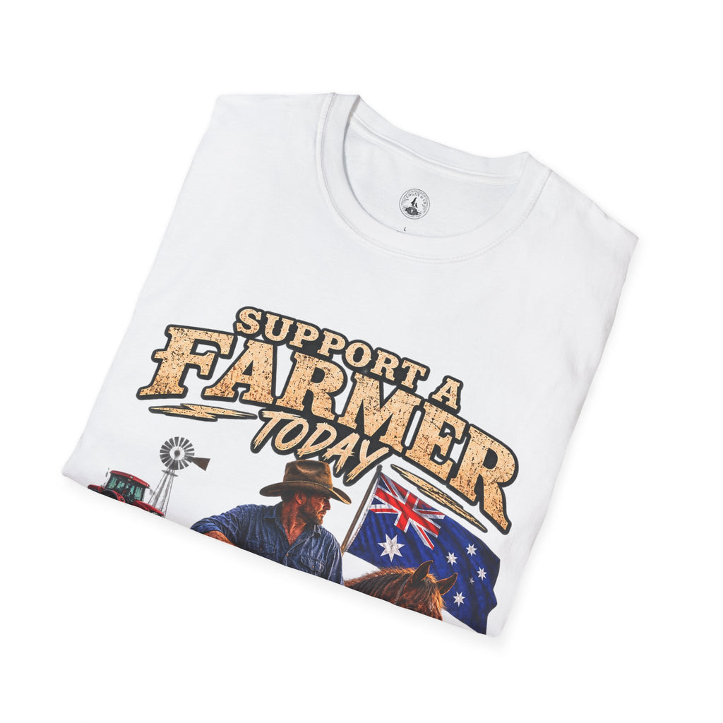 Support a Farmer Today T-Shirt – Australian Farmers Support Shirt