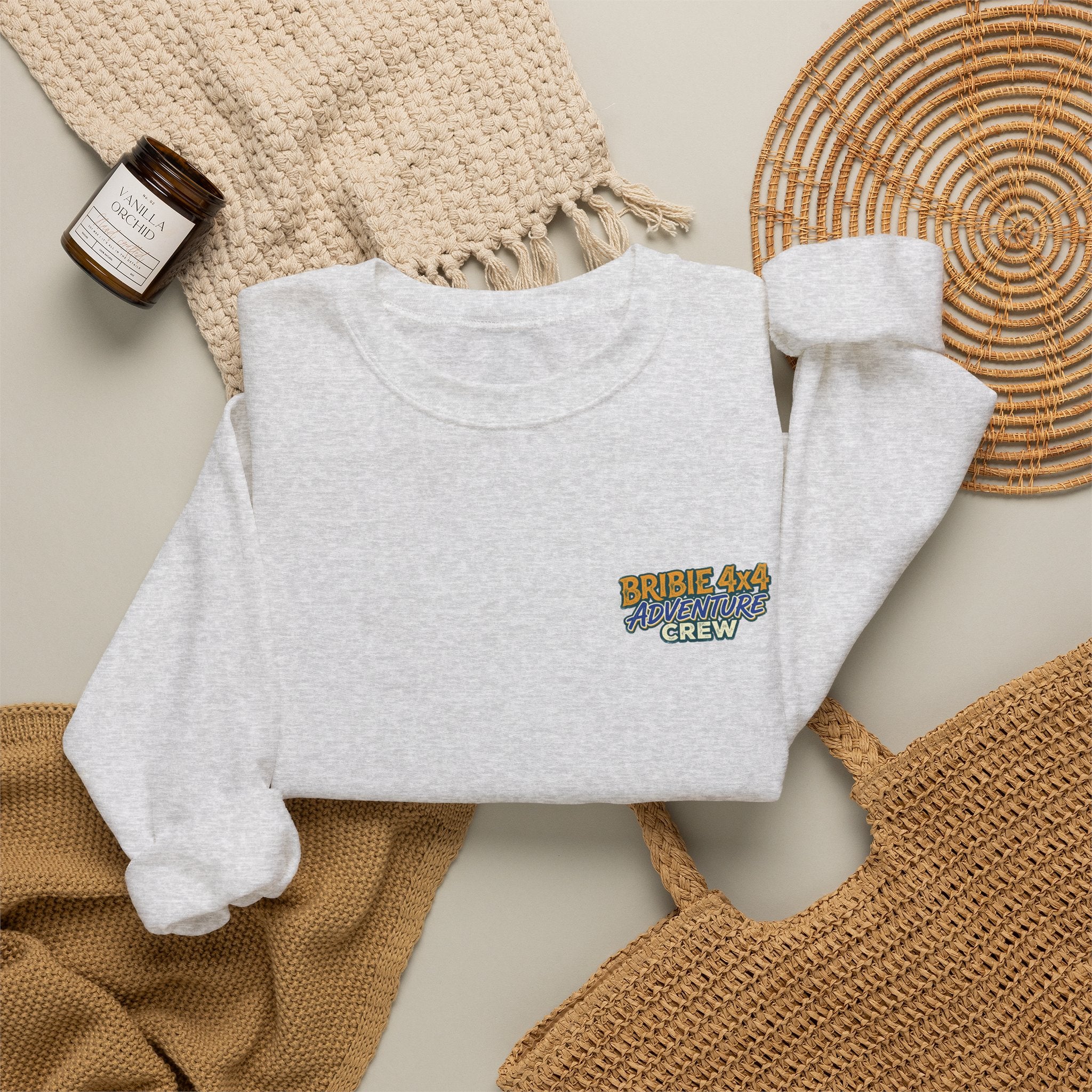 Bribie 4x4 adventure crew Crewneck Sweatshirt