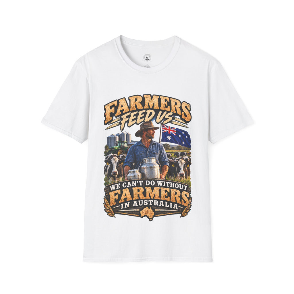 Farmers Feed Us “We Can’t Do Without Farmers” Agriculture T-Shirt