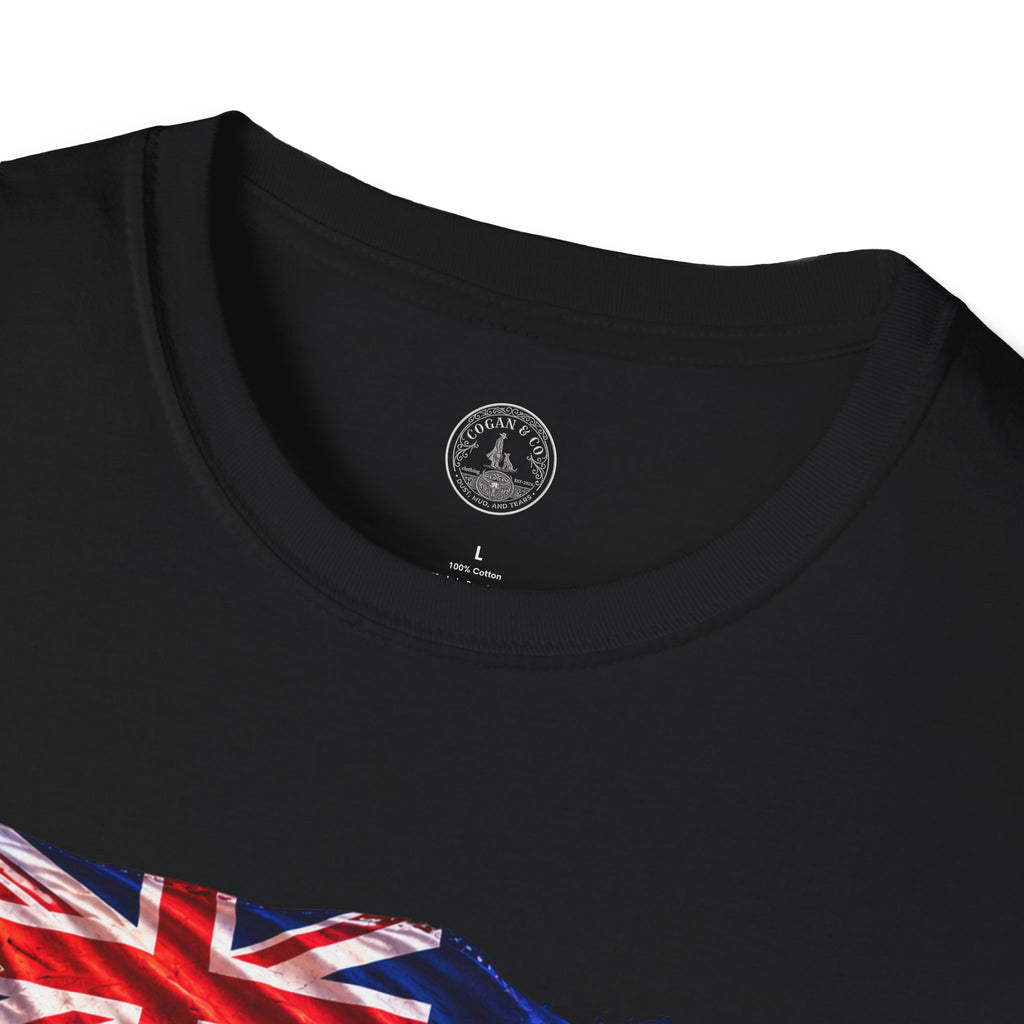Aussie Aussie Aussie Oi Oi Oi Australian Flag T-Shirt | FRONT PRINT