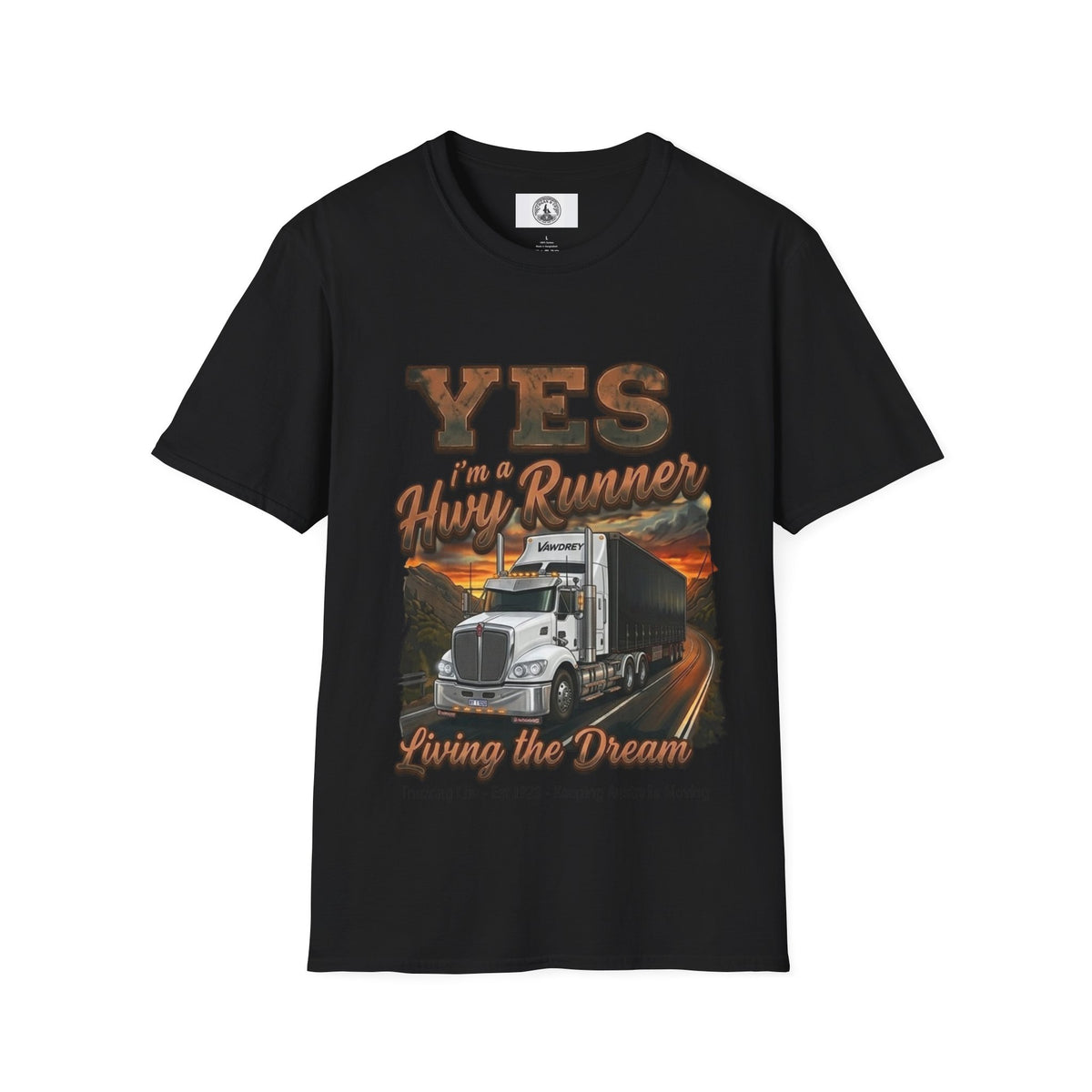 Truck Driver T-Shirt — "Yes I’m A Trucker" Living the Dream Graphic Tee