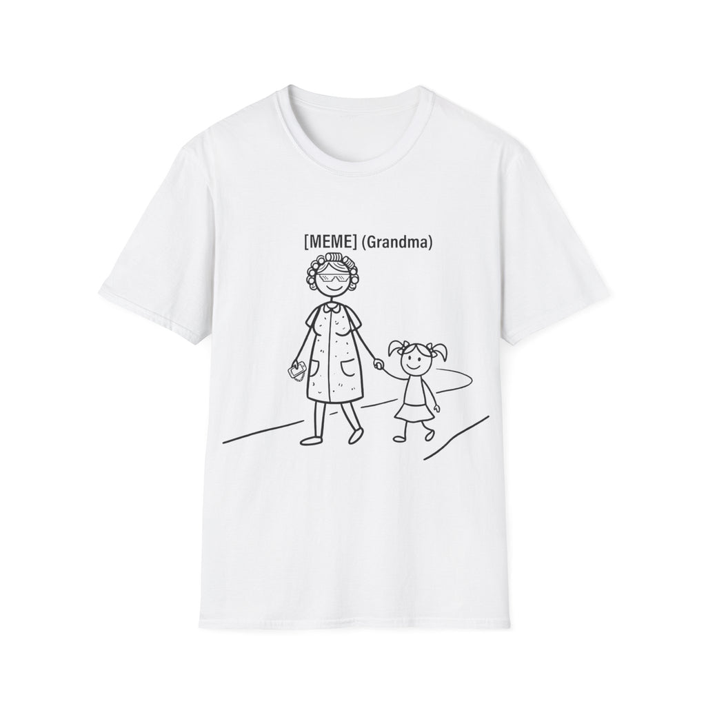 Grandma Meme T-Shirt — Cute Stick Figure Grandma & Granddaughter Tee