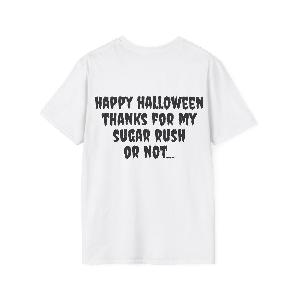 Halloween Themed T-Shirt, Funny Halloween Tee, Unisex Softstyle Shirt, Spooky Season Apparel, Trick or Treat Shirt
