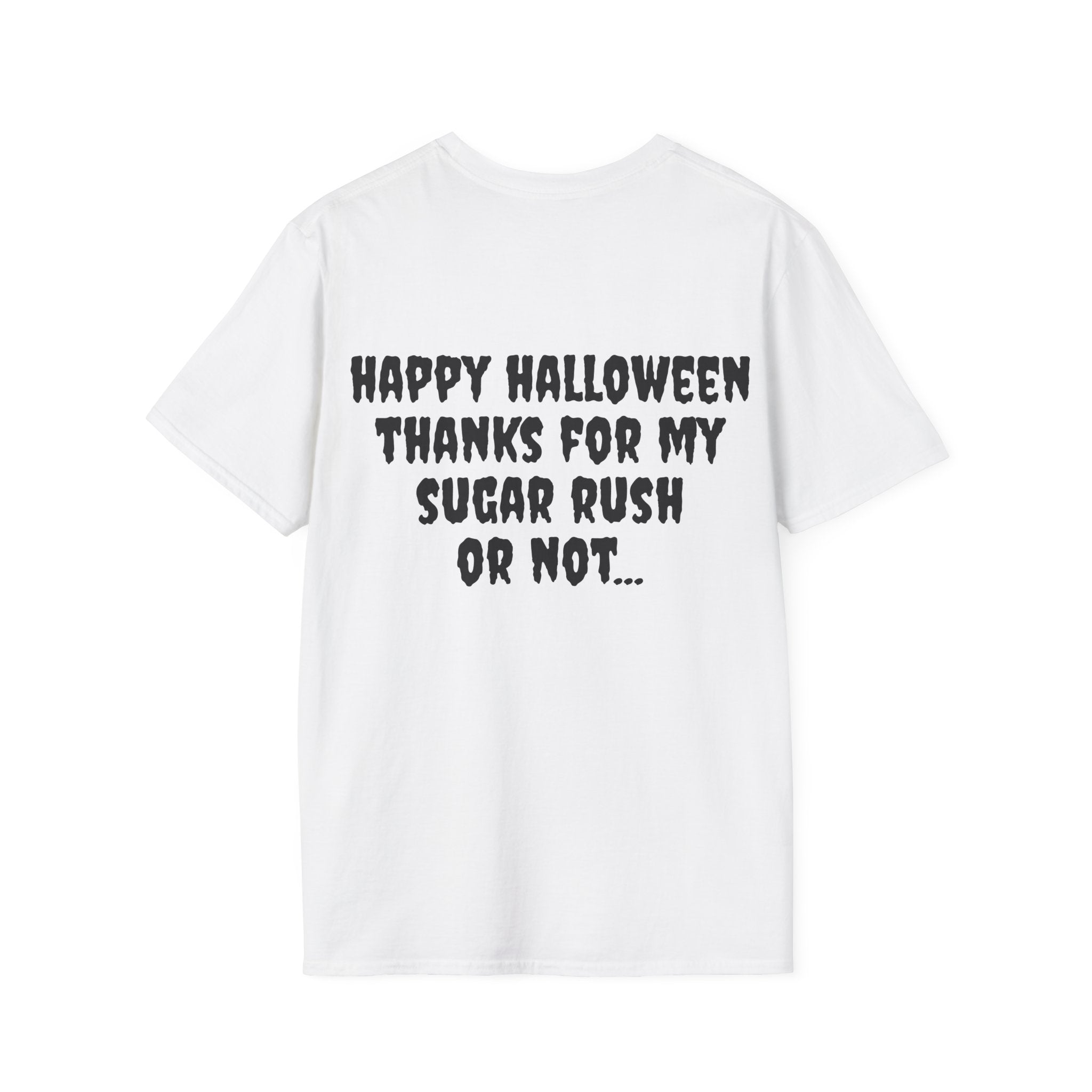 Halloween Themed T-Shirt, Funny Halloween Tee, Unisex Softstyle Shirt, Spooky Season Apparel, Trick or Treat Shirt