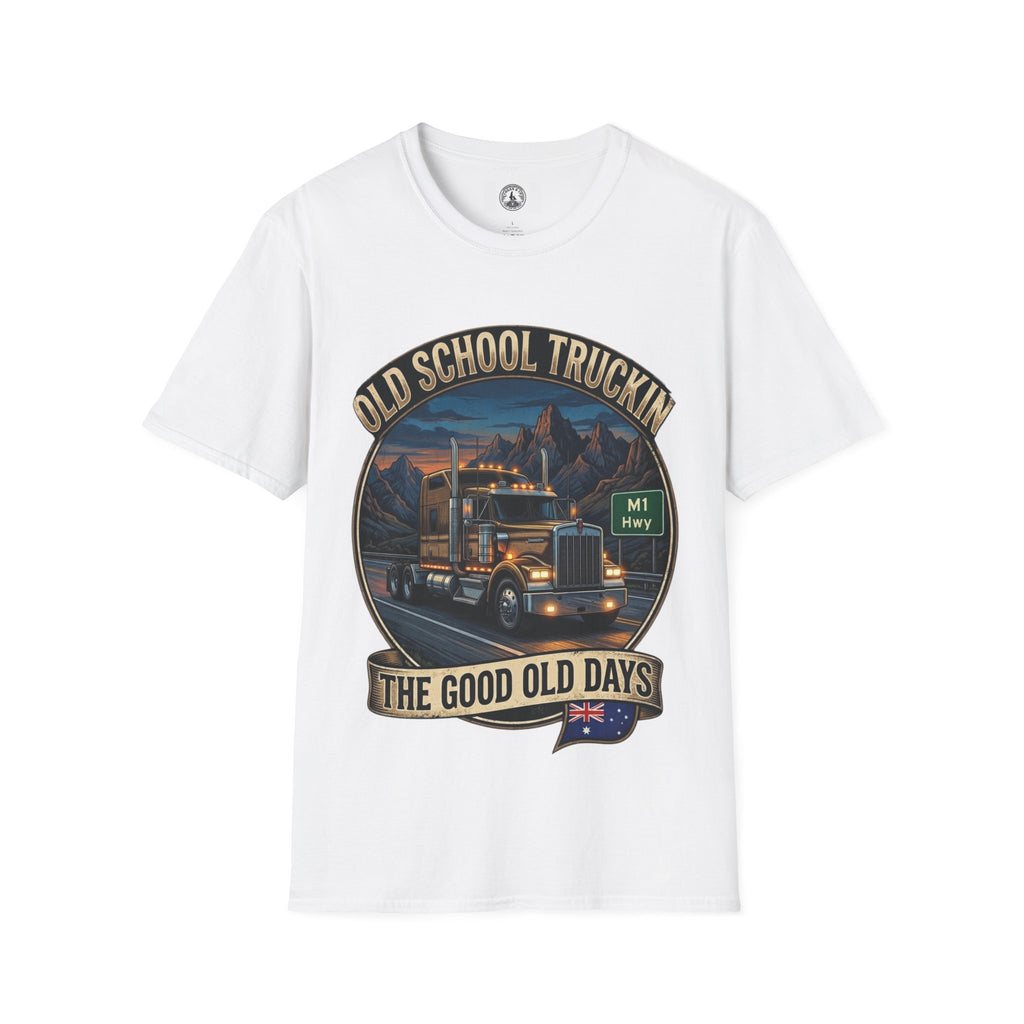 Old School Truckin' T-Shirt – 'The Good Old Days' Vintage Semi Truck Graphic