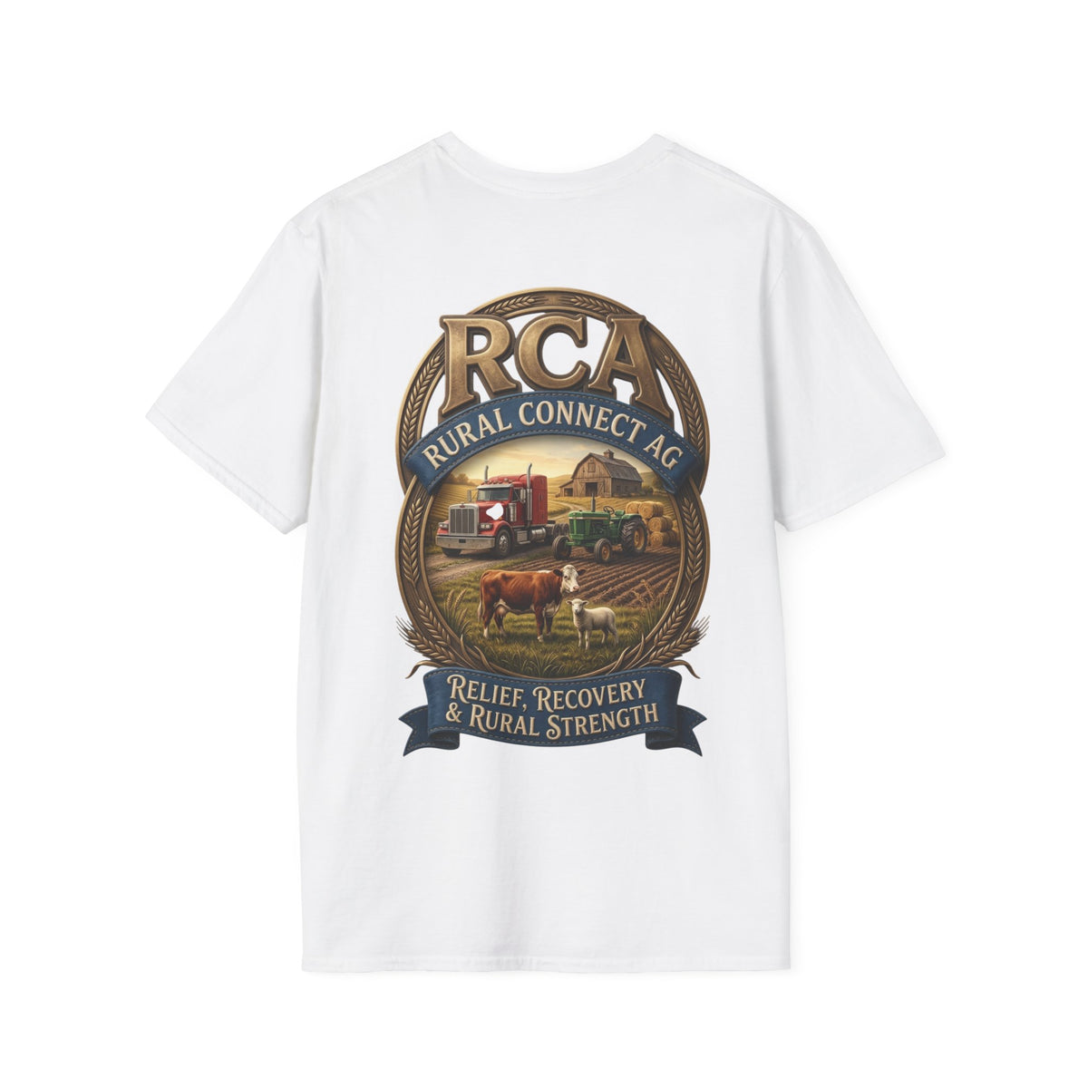 RCA Rural Connect Farm Strength T-Shirt — Relief, Recovery & Rural Community Tee