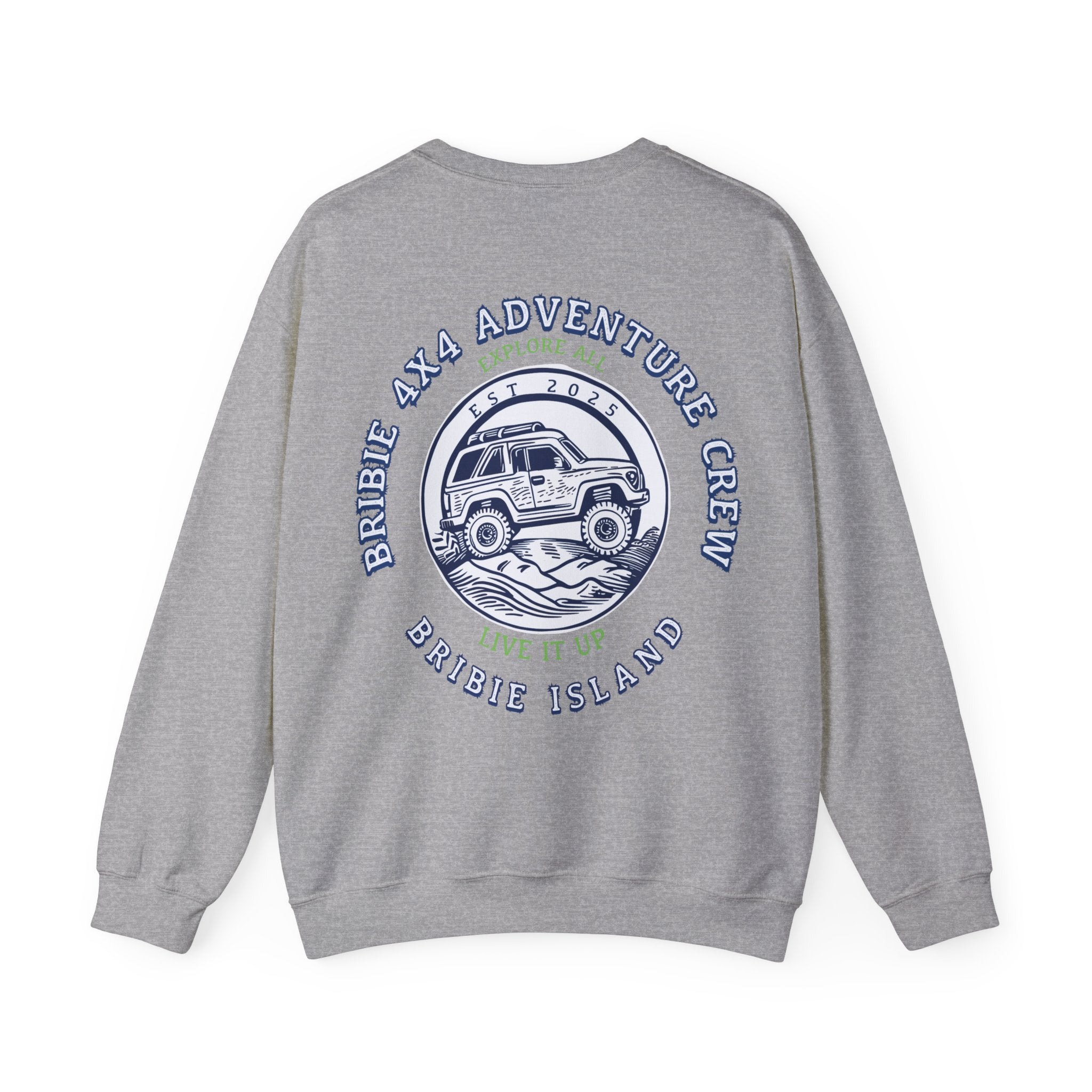 Bribie 4x4 adventure crew Crewneck Sweatshirt