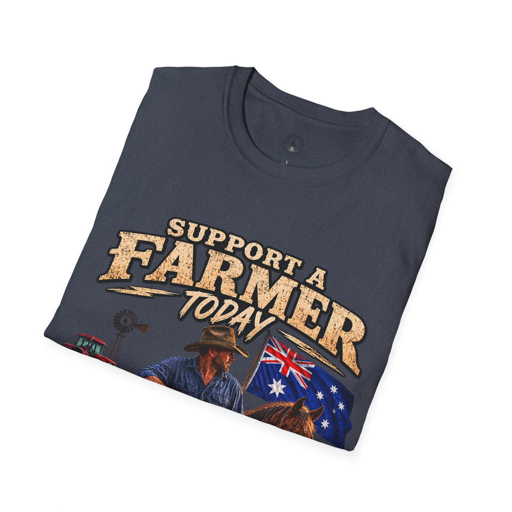 Support a Farmer Today T-Shirt – Australian Farmers Support Shirt
