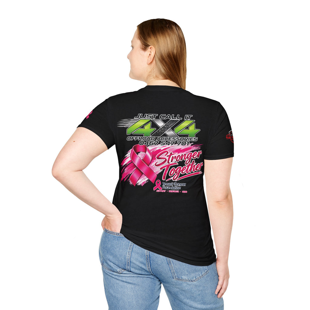 Just Call It 4x4 Stronger Together Breast Cancer Awareness T-Shirt