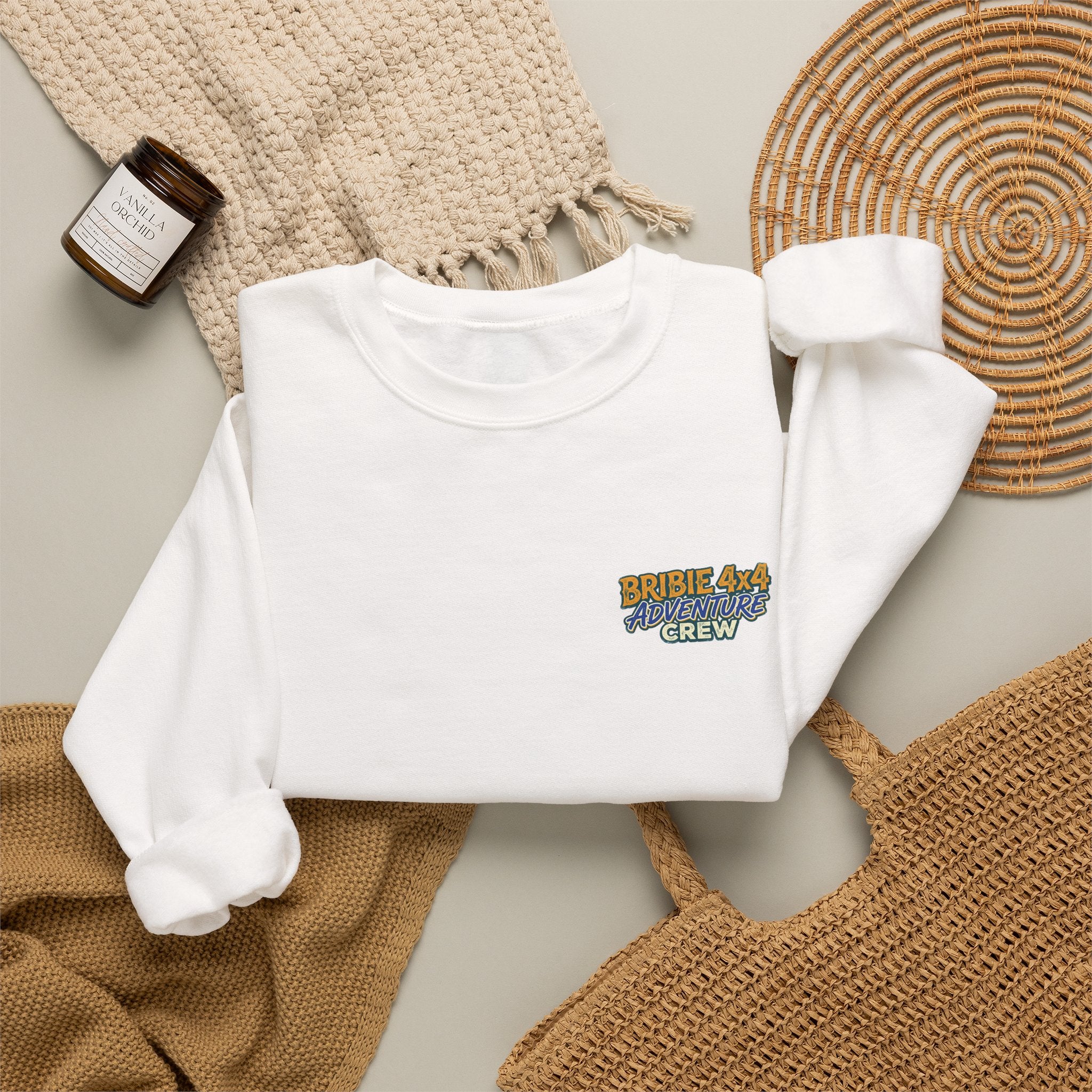 Bribie 4x4 adventure crew Crewneck Sweatshirt