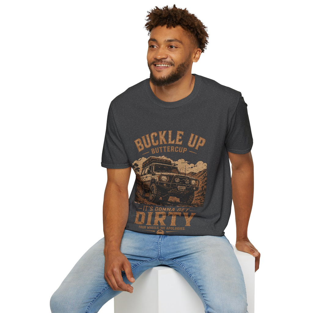 Buckle Up Buttercup Off-Road Truck T-Shirt — Vintage Adventure Tee Cogan & Co Clothing