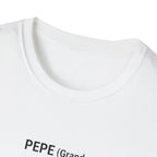 Pepe (Grandpa) Stick Figure T-Shirt — Grandpa and Grandchild Illustration Tee