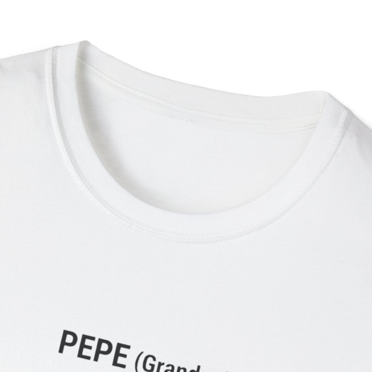 Pepe (Grandpa) Stick Figure T-Shirt — Grandpa and Grandchild Illustration Tee