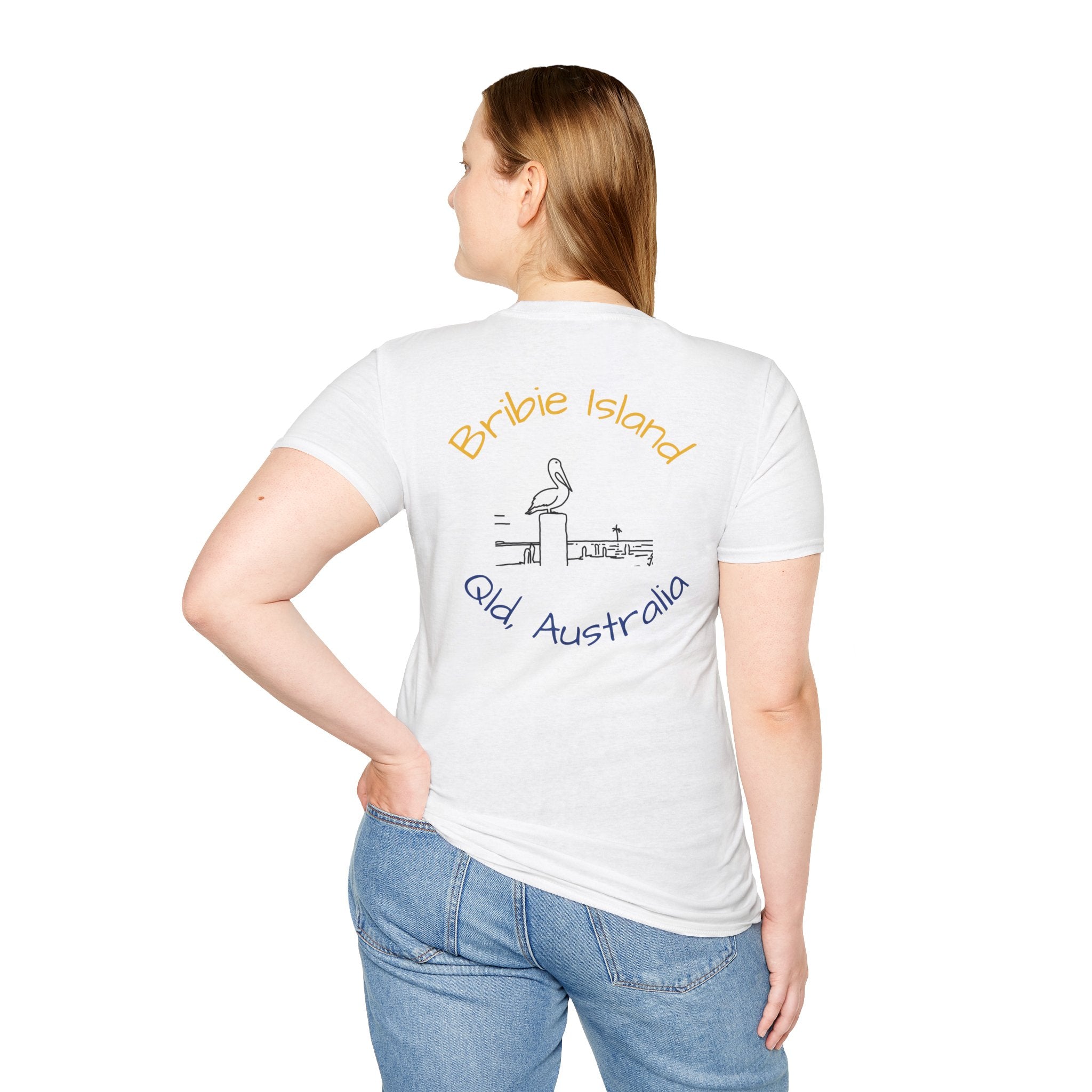 Bribie Island Dolphin/Pelican T-Shirt