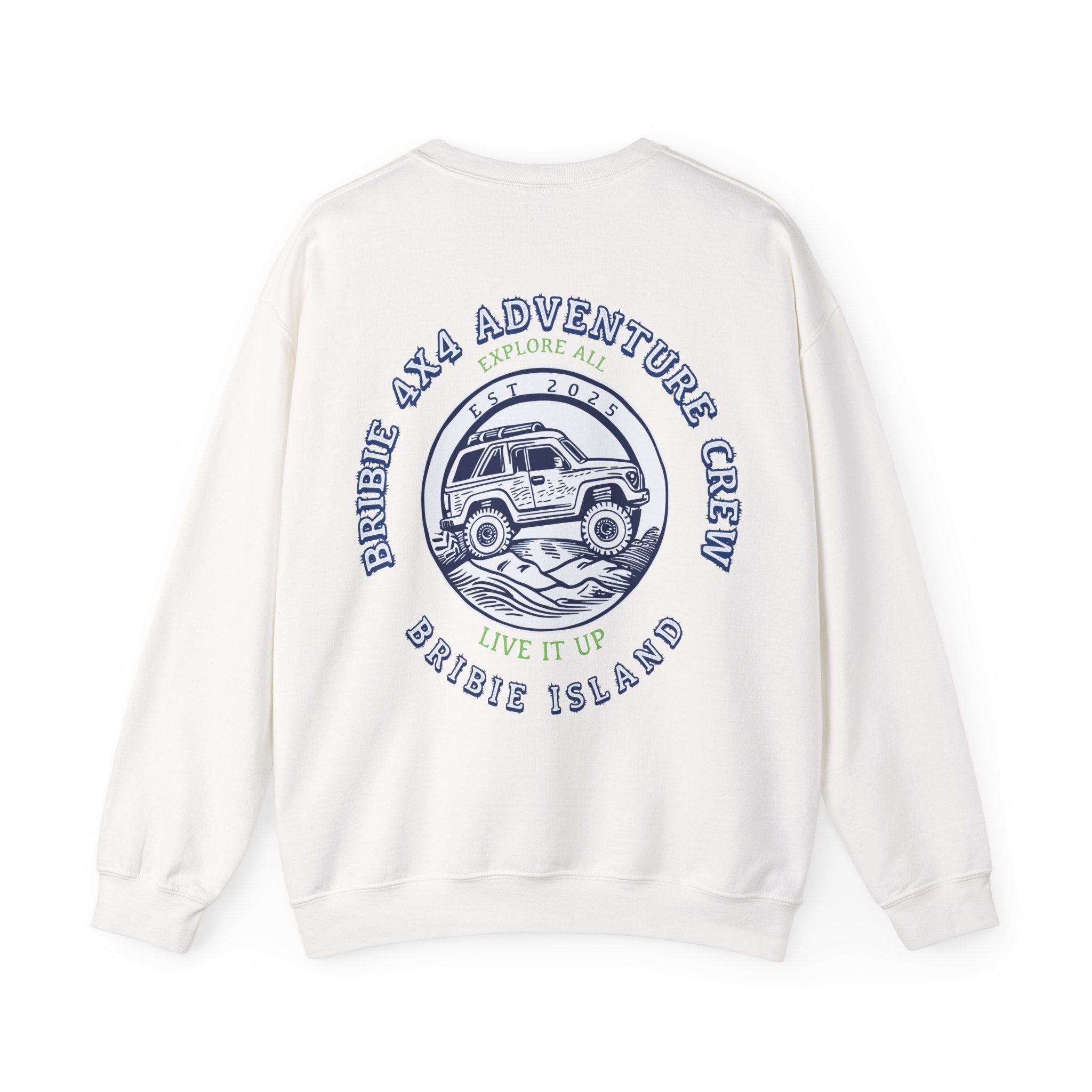Bribie 4x4 adventure crew Crewneck Sweatshirt