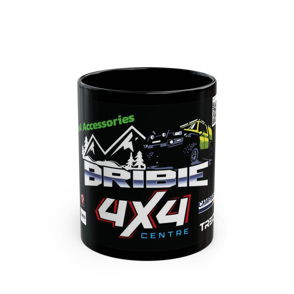 Bribie 4x4 Adventure Mug - Black | 11oz & 15oz Off-Road Enthusiast Cup