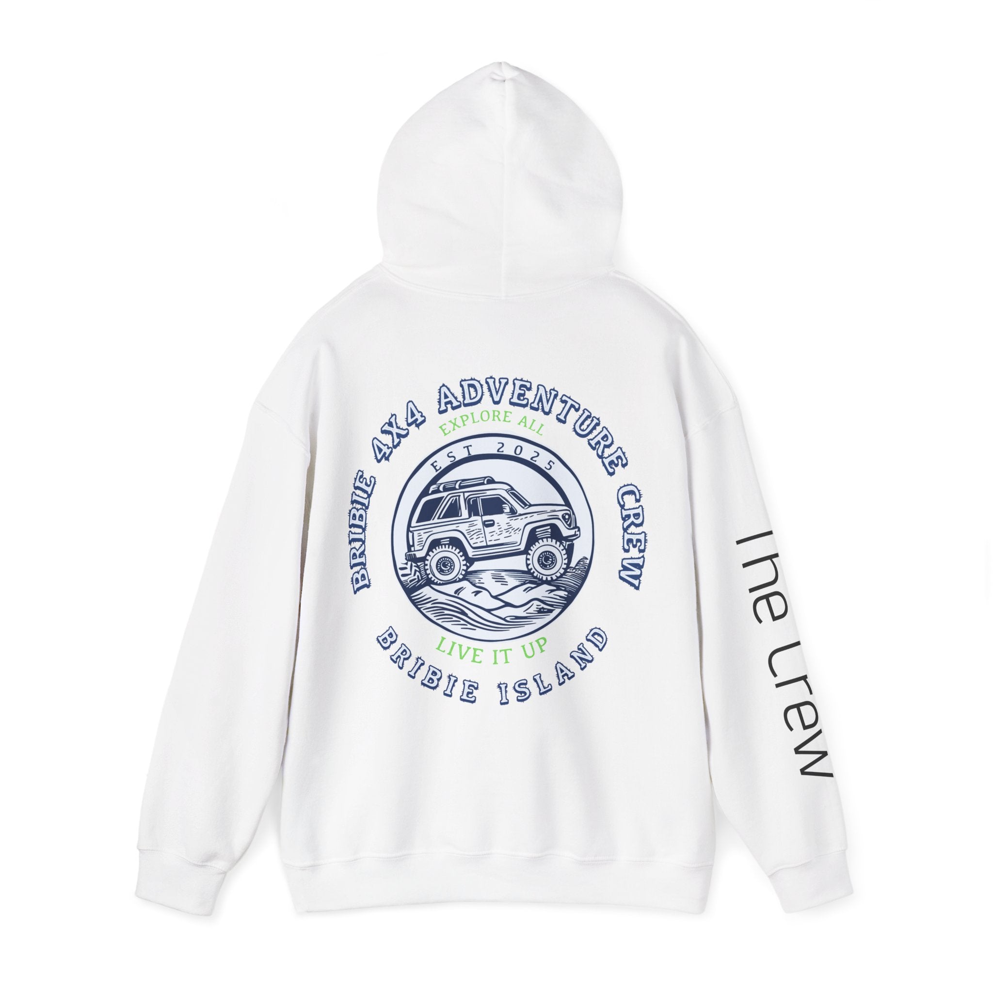 4x4 Adventure Crew Hoodie — Bribie Island Off-Road Jeep Sweatshirt