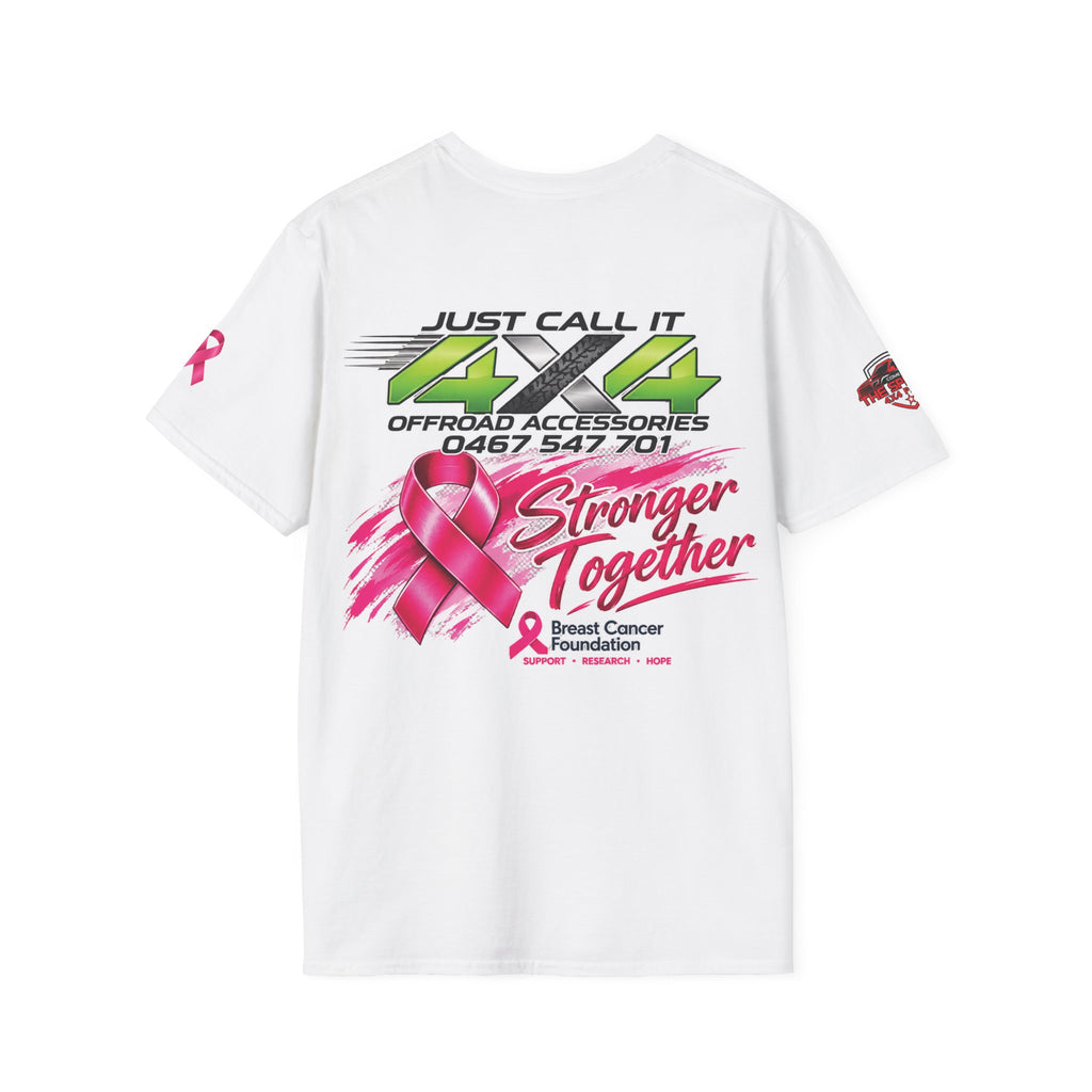 Just Call It 4x4 Stronger Together Breast Cancer Awareness T-Shirt
