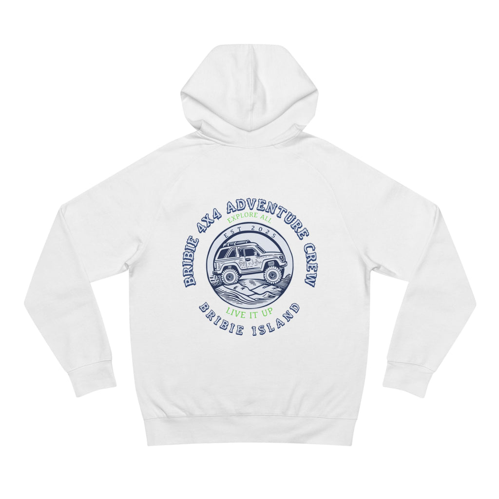Bribie 4x4 Adventure Crew, Adventure Explorer Hoodie, Unisex Hoodie for Outdoor Lovers, Ideal for Camping, Road Trips, Gifts for Adventurers, Comfortable Hoodie