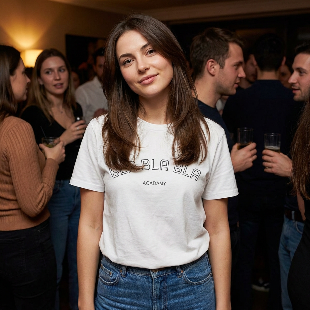 Bla Bla Bla Tee — Minimalist Graphic T-Shirt