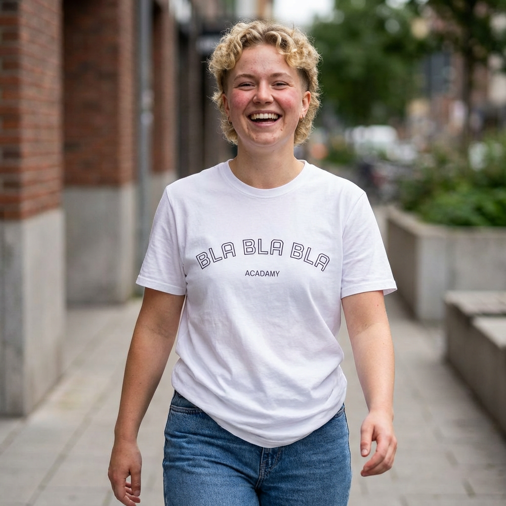Bla Bla Bla Tee — Minimalist Graphic T-Shirt