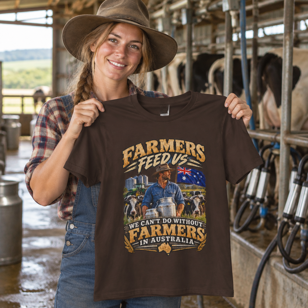Farmers Feed Us “We Can’t Do Without Farmers” Agriculture T-Shirt