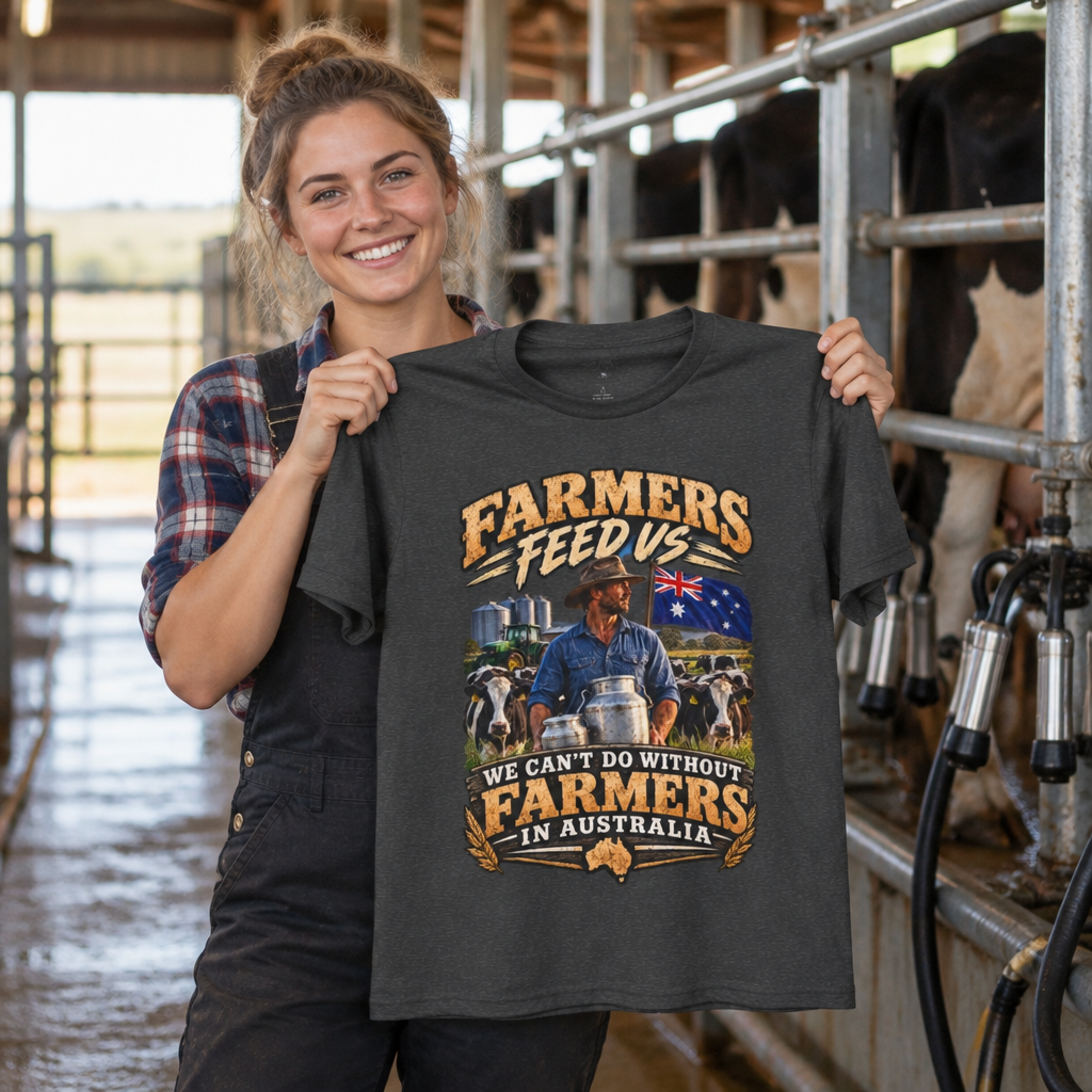 Farmers Feed Us “We Can’t Do Without Farmers” Agriculture T-Shirt