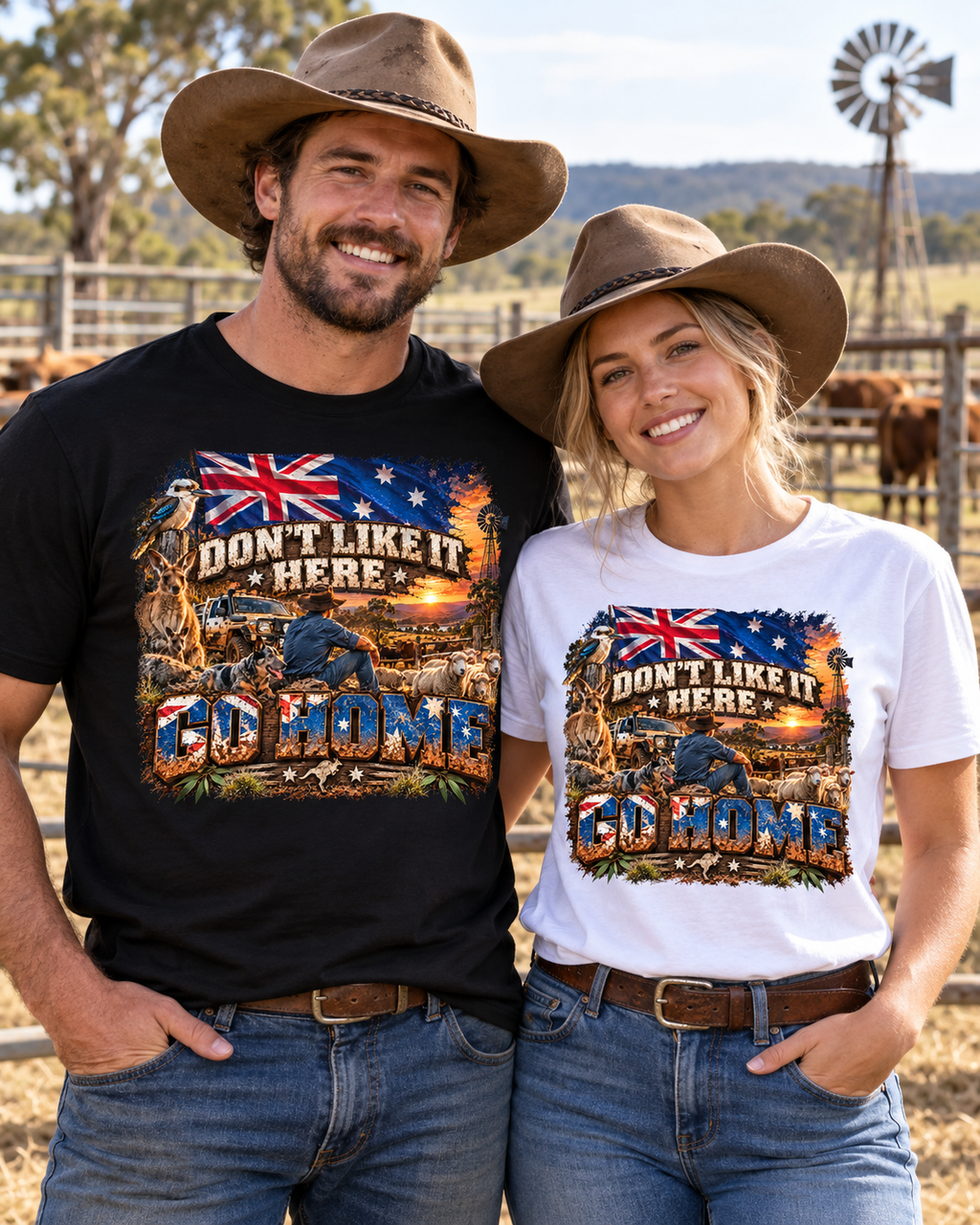 Don’t Like It Here Australia Patriotic T-Shirt | FRONT PRINT