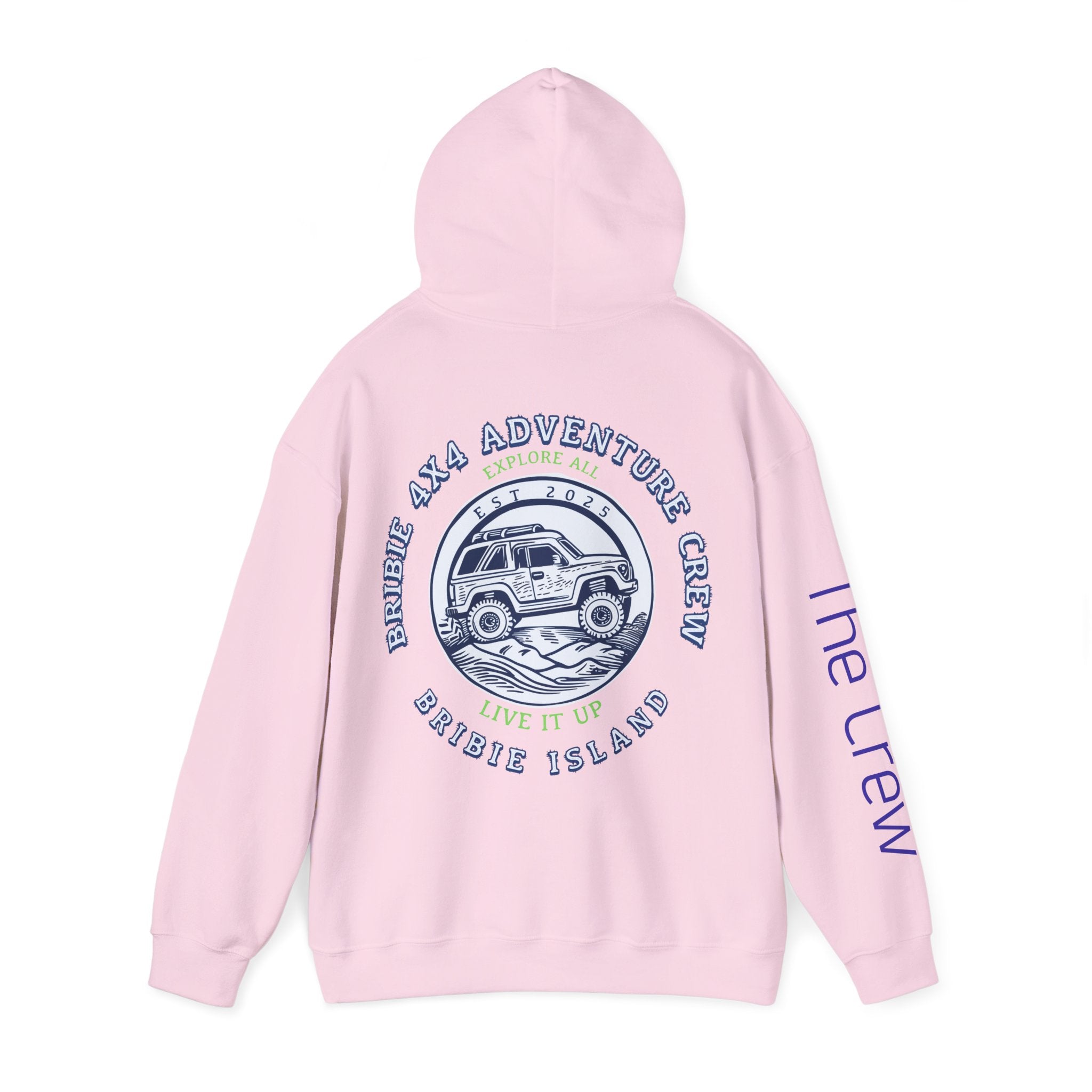 4x4 Adventure Crew Hoodie — Bribie Island Off-Road Jeep Sweatshirt