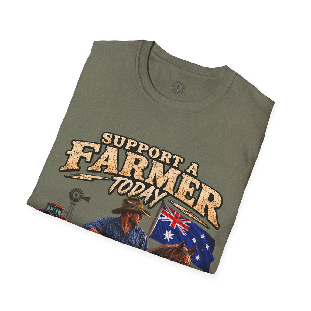 Support a Farmer Today T-Shirt – Australian Farmers Support Shirt