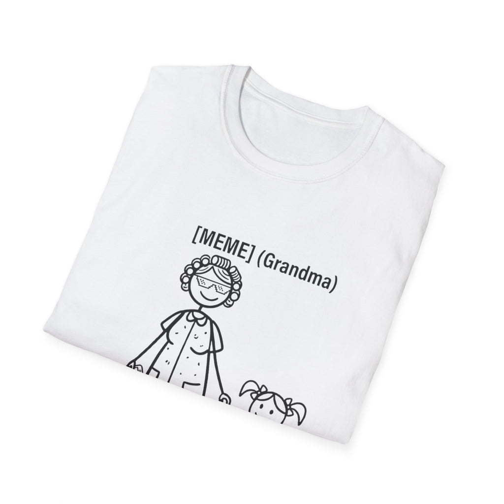 Grandma Meme T-Shirt — Cute Stick Figure Grandma & Granddaughter Tee