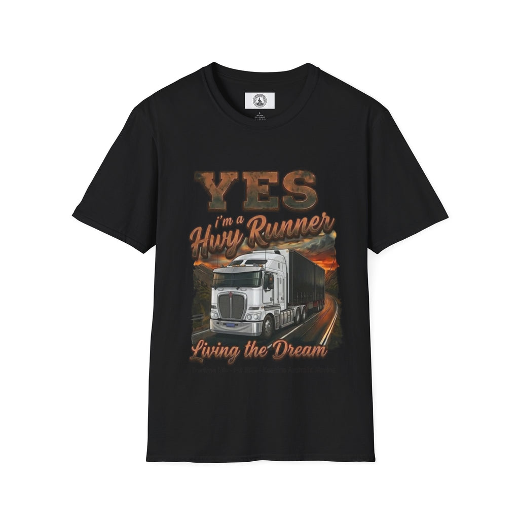 Yes I’m a Trucker T-Shirt — Living the Dream Semi Truck Graphic Tee