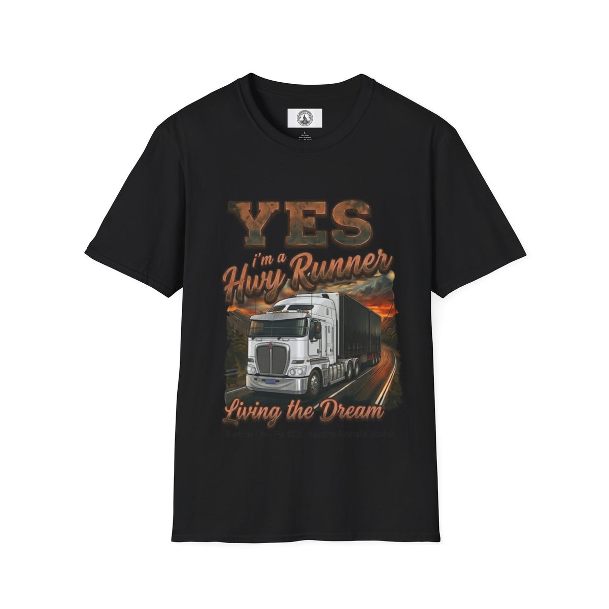 Yes I’m a Trucker T-Shirt — Living the Dream Semi Truck Graphic Tee