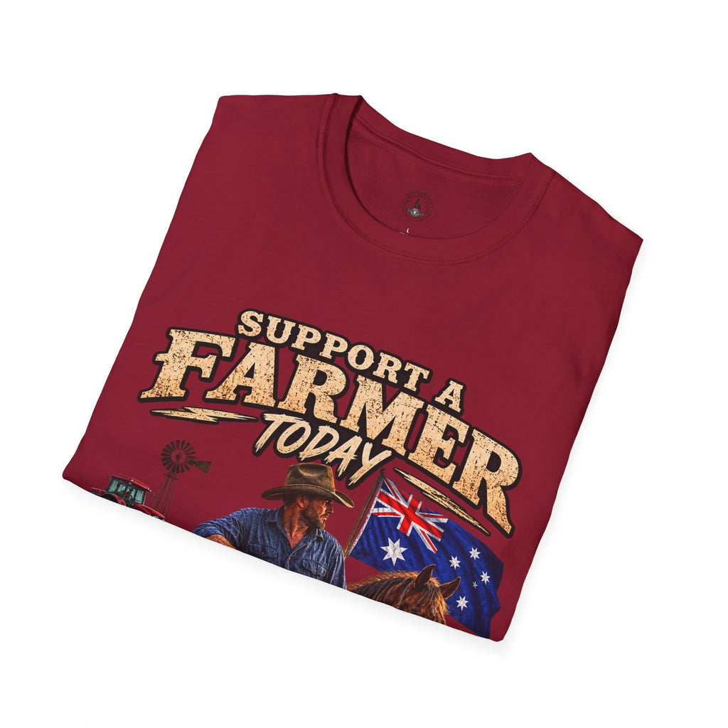 Support a Farmer Today T-Shirt – Australian Farmers Support Shirt