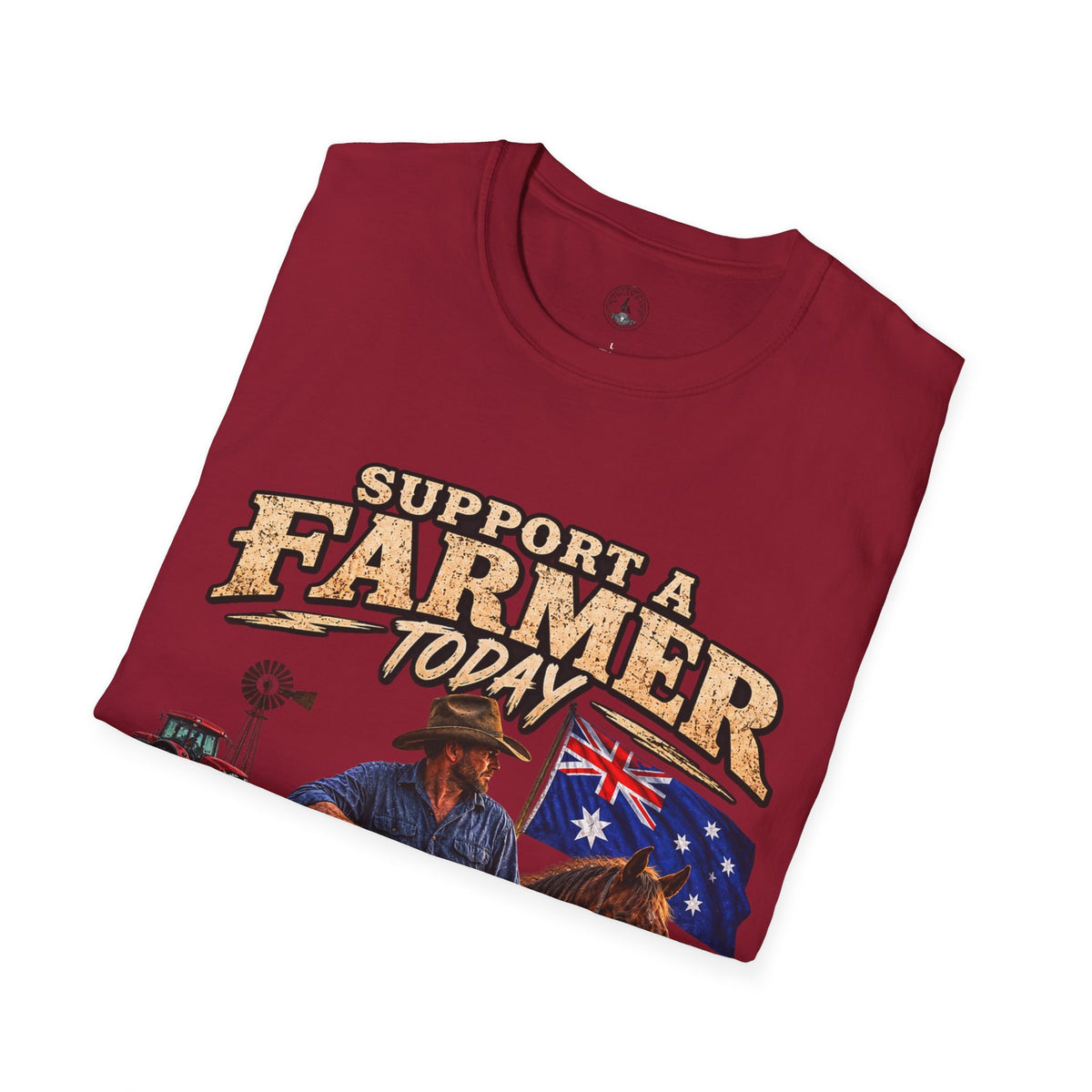 Support a Farmer Today T-Shirt – Australian Farmers Support Shirt