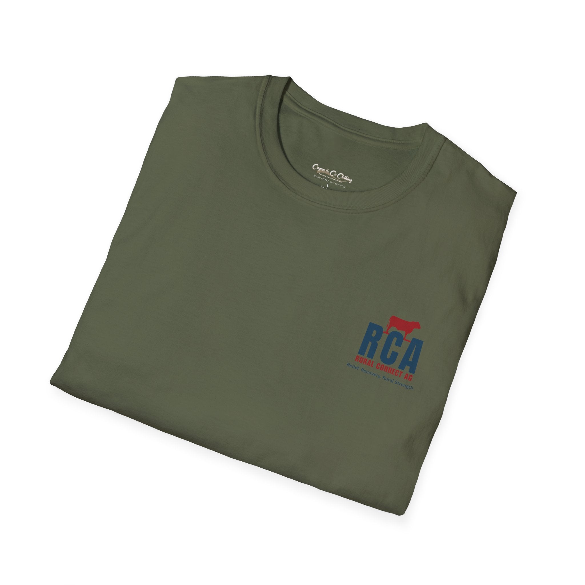 RCA Rural Connect Ag T-Shirt — Relief, Recovery, Unisex soft tee