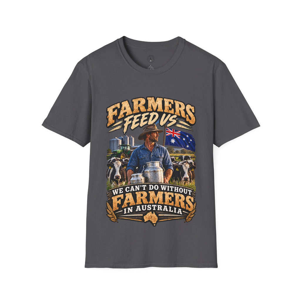 Farmers Feed Us “We Can’t Do Without Farmers” Agriculture T-Shirt