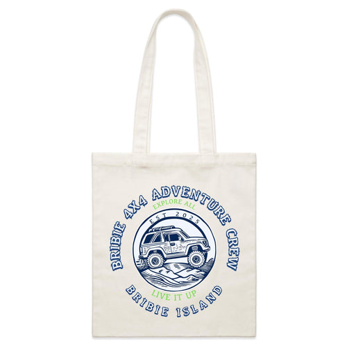 Bribie 4x4 Adventure Crew- Parcel Canvas Tote Bag