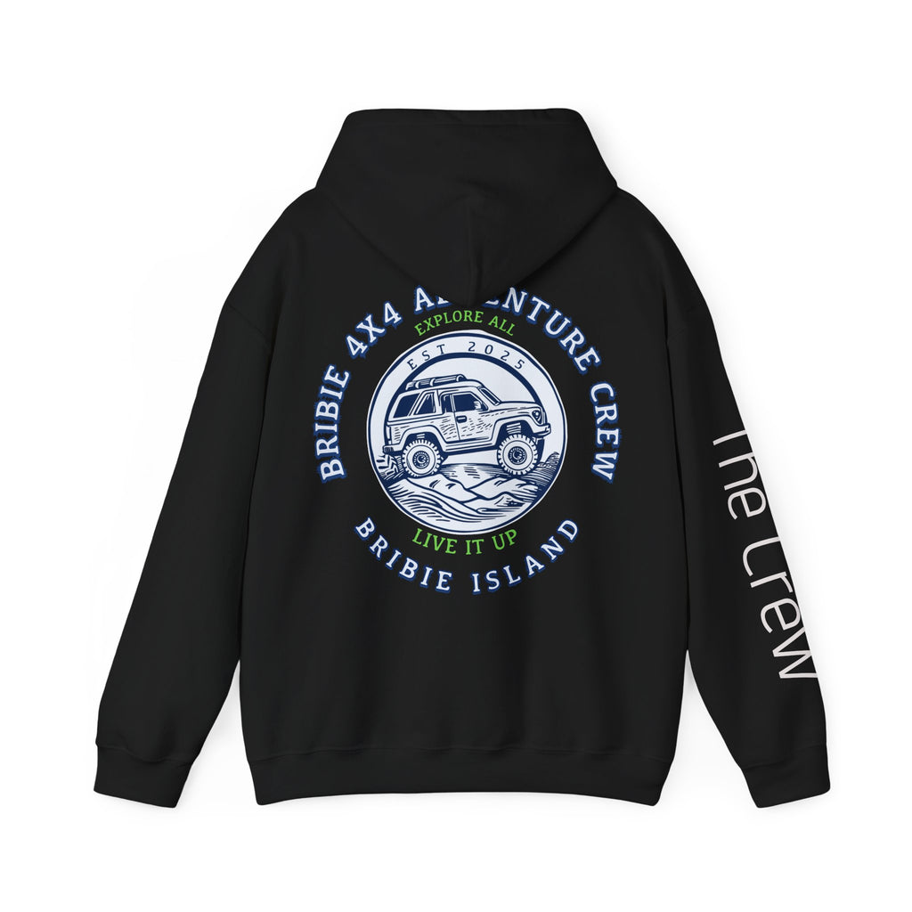 4x4 Adventure Crew Hoodie — Bribie Island Off-Road Jeep Sweatshirt