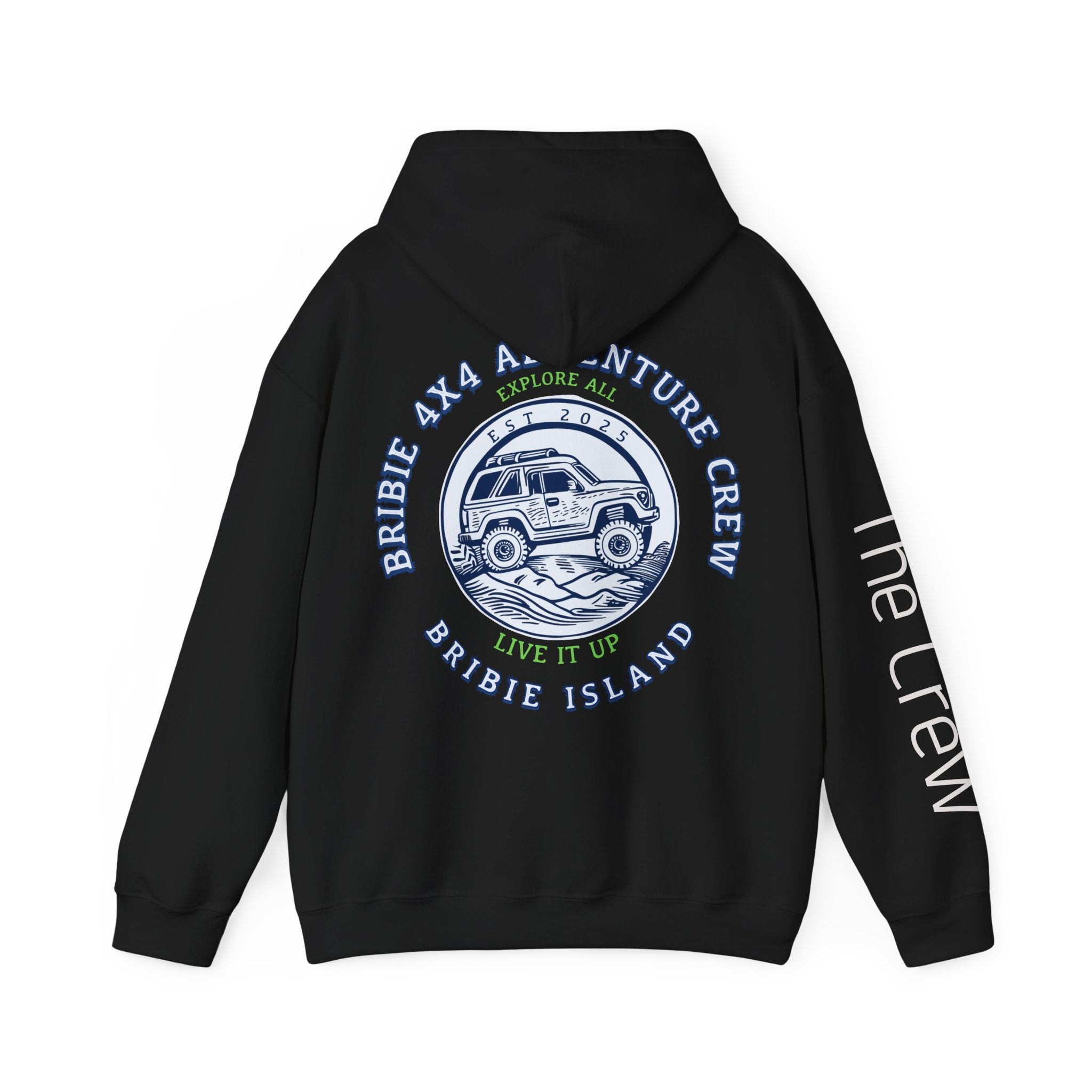 4x4 Adventure Crew Hoodie — Bribie Island Off-Road Jeep Sweatshirt