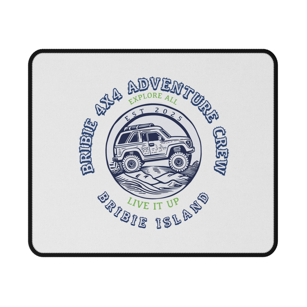 Bribie Island 4x4 Adventure Crew Mouse Pad - "Live It Up" Off-Road Gaming Pad