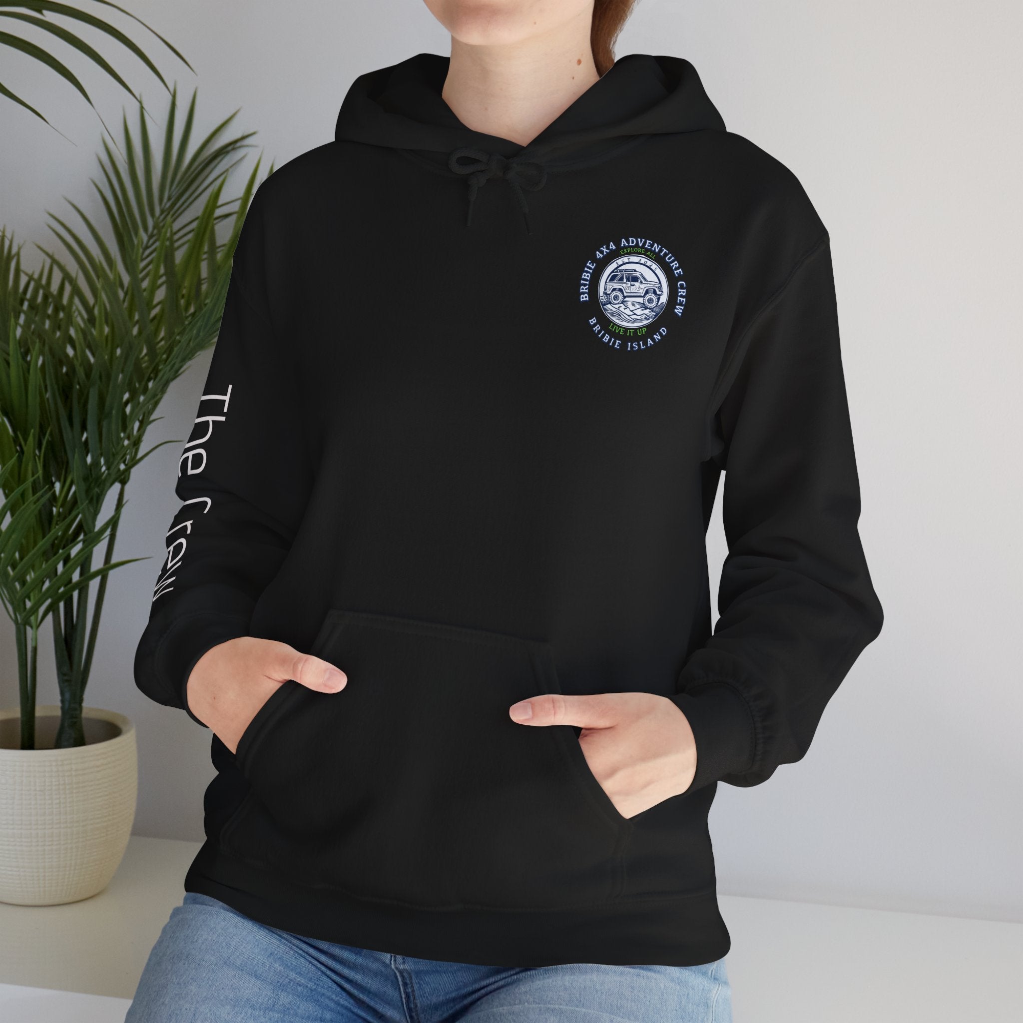 4x4 Adventure Crew Hoodie — Bribie Island Off-Road Jeep Sweatshirt